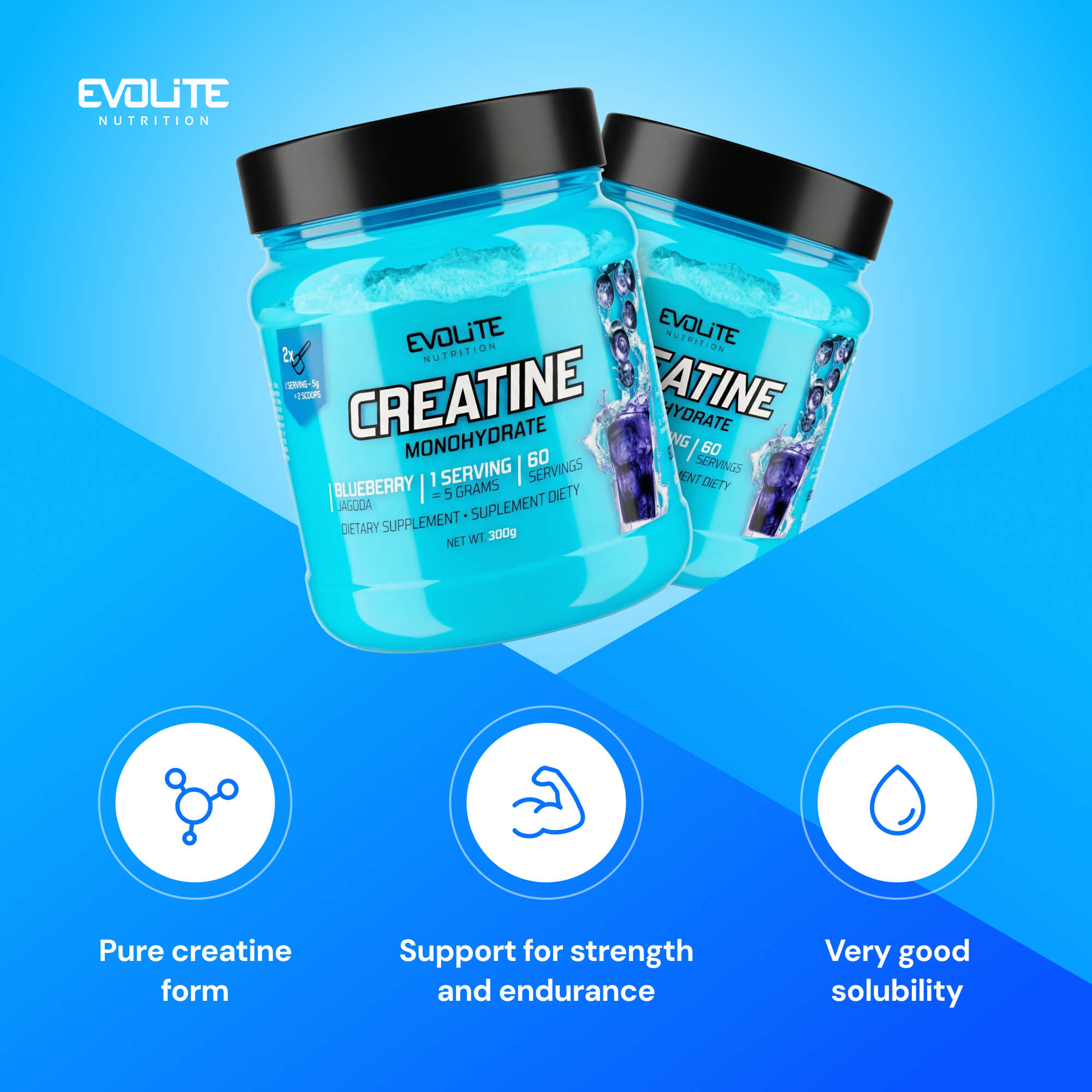 Evolite Nutrition Creatine Monohydrate 300g