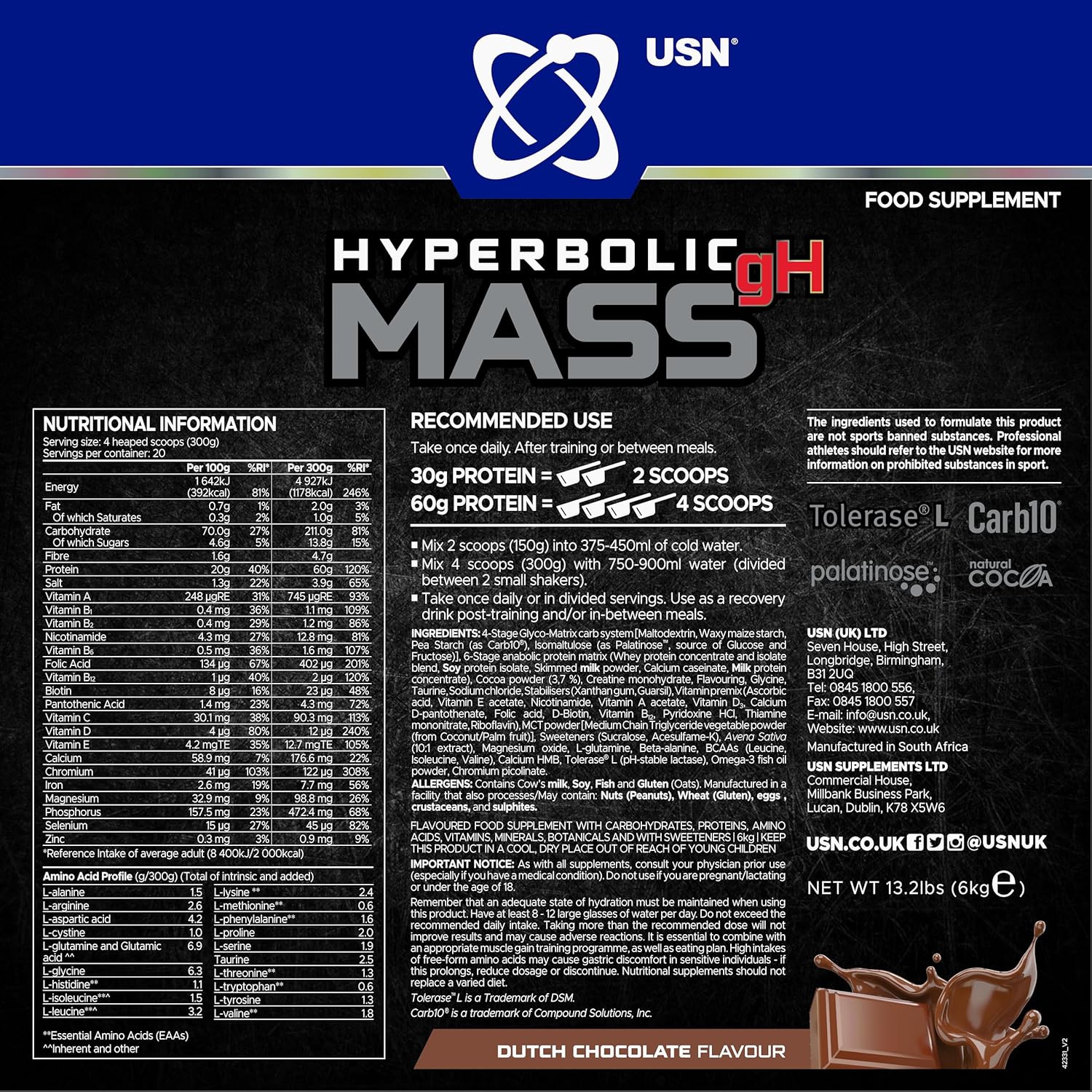 USN Hyperbolic Mass 6000g (Nachzug)