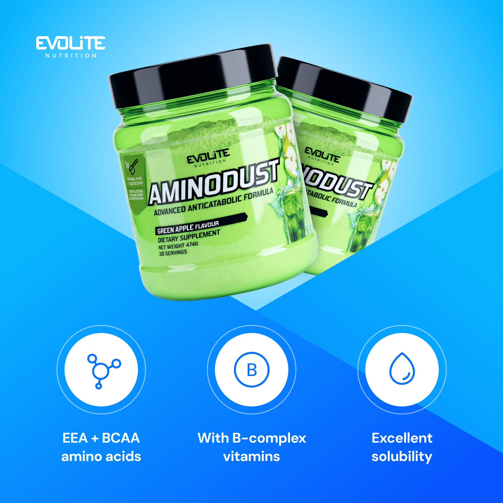 Evolite Nutrition Aminodust 474g