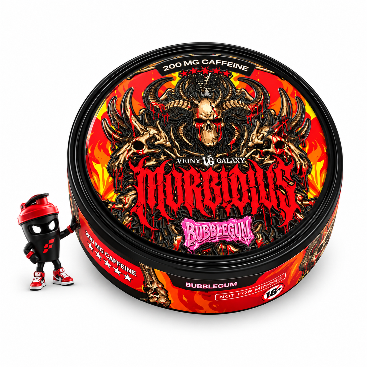 Veiny Galaxy Morbidius Koffein Pouches 200 mg – Bubblegum