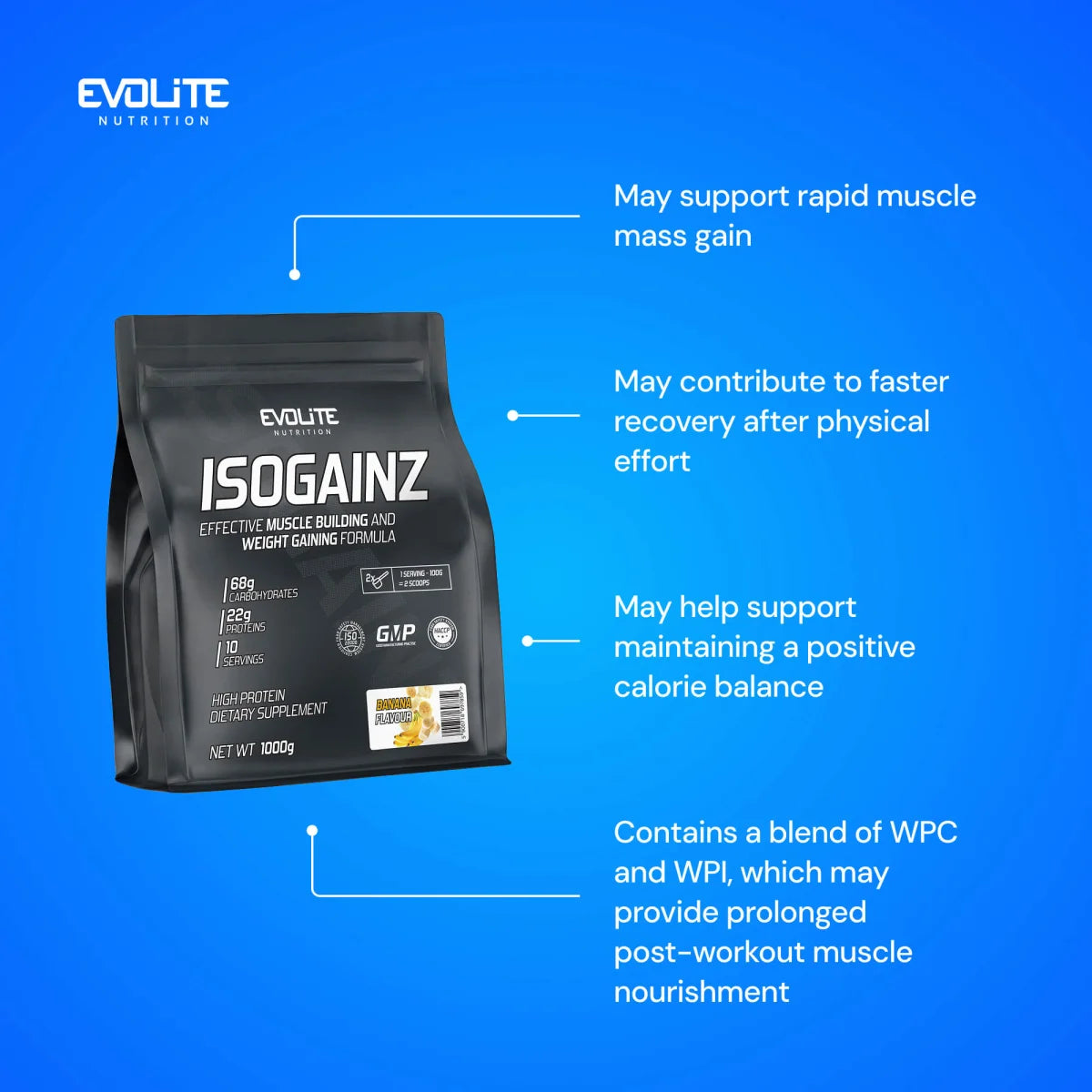 Evolite Nutrition Iso Gainz 1kg